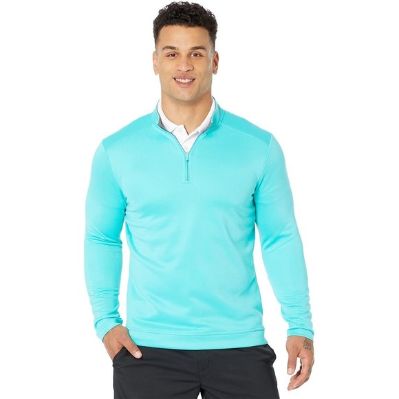 NWT adidas Men's Club Quarter Zip Pullover - XL (Semi Mint‎ Rush)